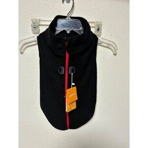 NWT Gooby Dog Fleece Vest Zip Up Black Size XL
